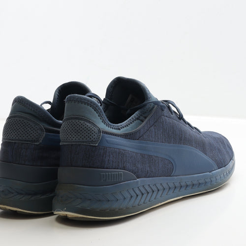 PUMA Mens Blue Polyester Trainer UK 11 46