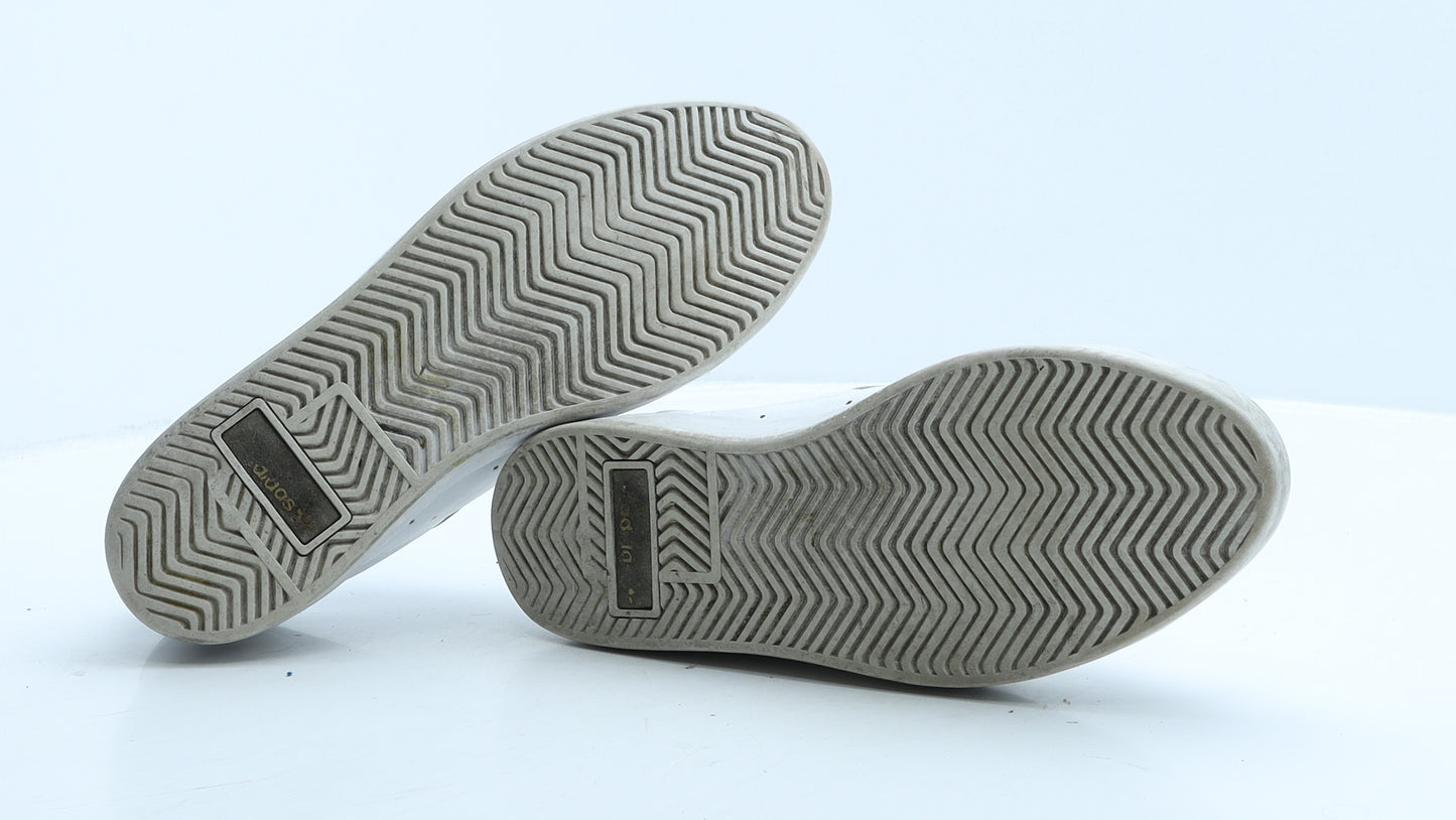 adidas Womens White Leather Trainer UK 5 38