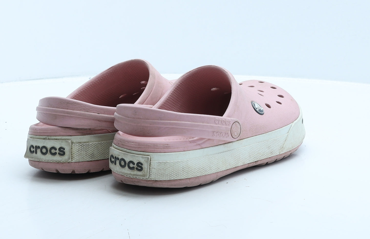 Crocs Womens Pink Rubber Clog Flat UK 5 38 7