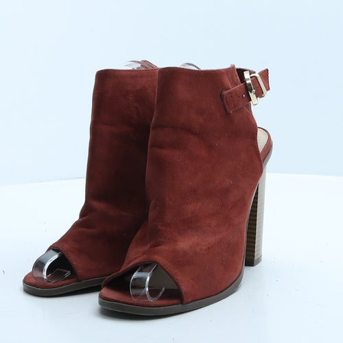 Atmosphere Womens Red Suede Mule Heel UK 7 40