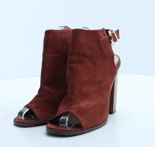 Atmosphere Womens Red Suede Mule Heel UK 7 40