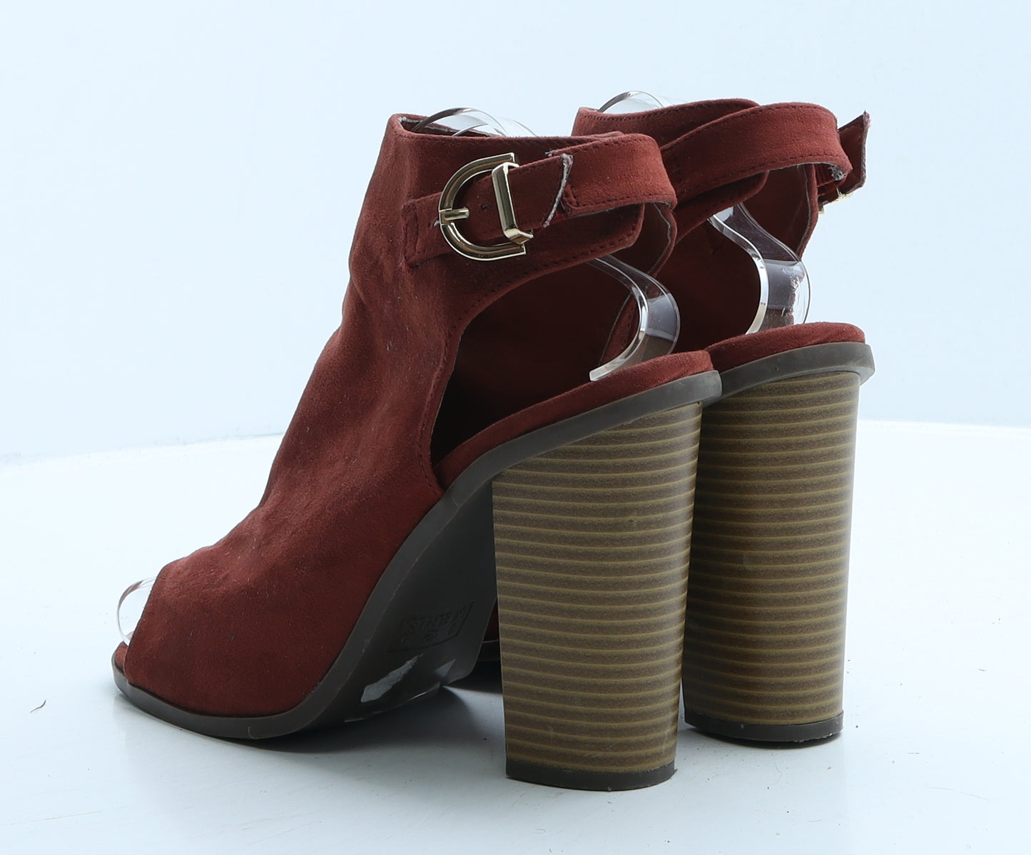 Atmosphere Womens Red Suede Mule Heel UK 7 40