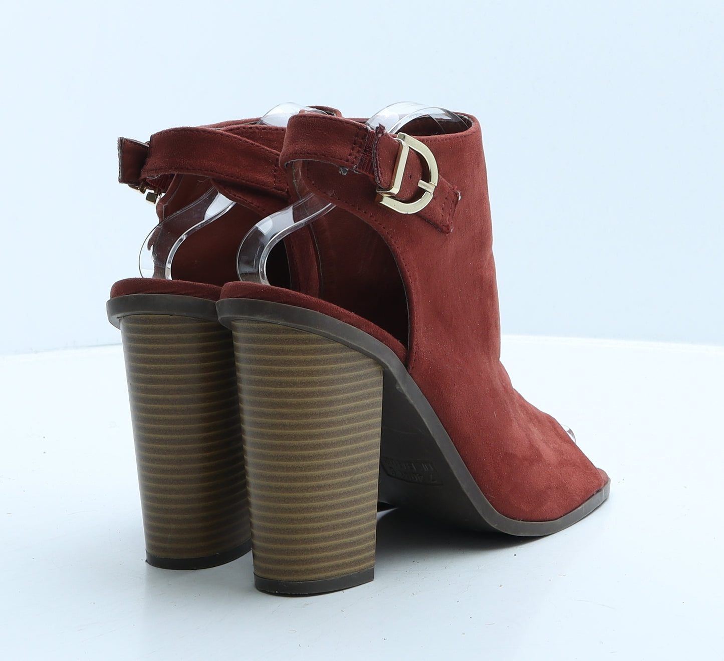 Atmosphere Womens Red Suede Mule Heel UK 7 40