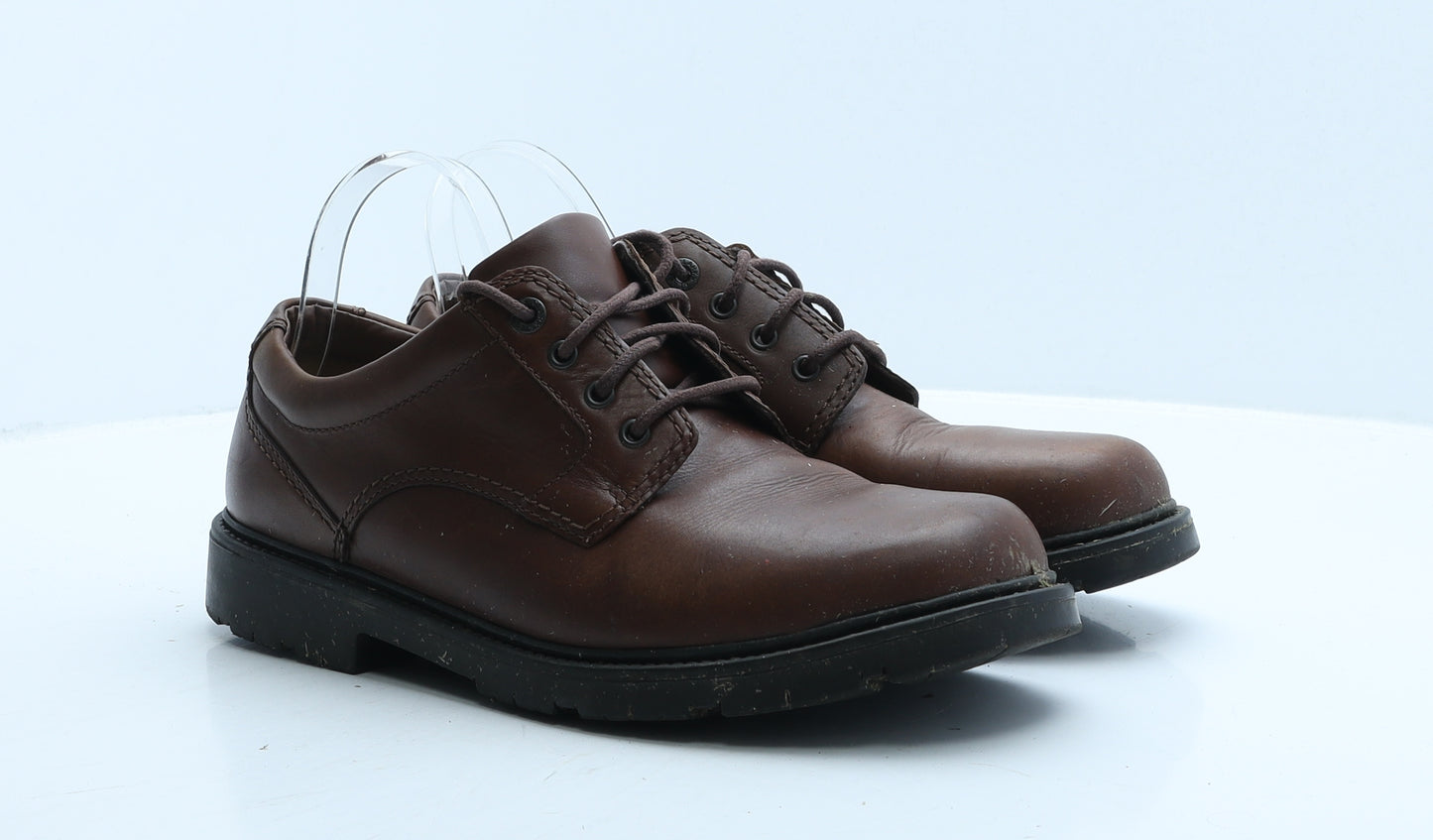 Clarks Mens Brown Leather Oxford Casual UK 9