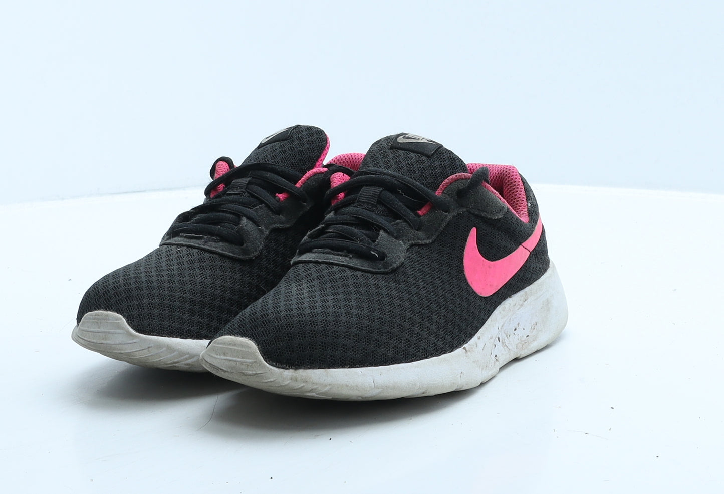 Nike Girls Black Colourblock Polyester Trainer UK 1 34