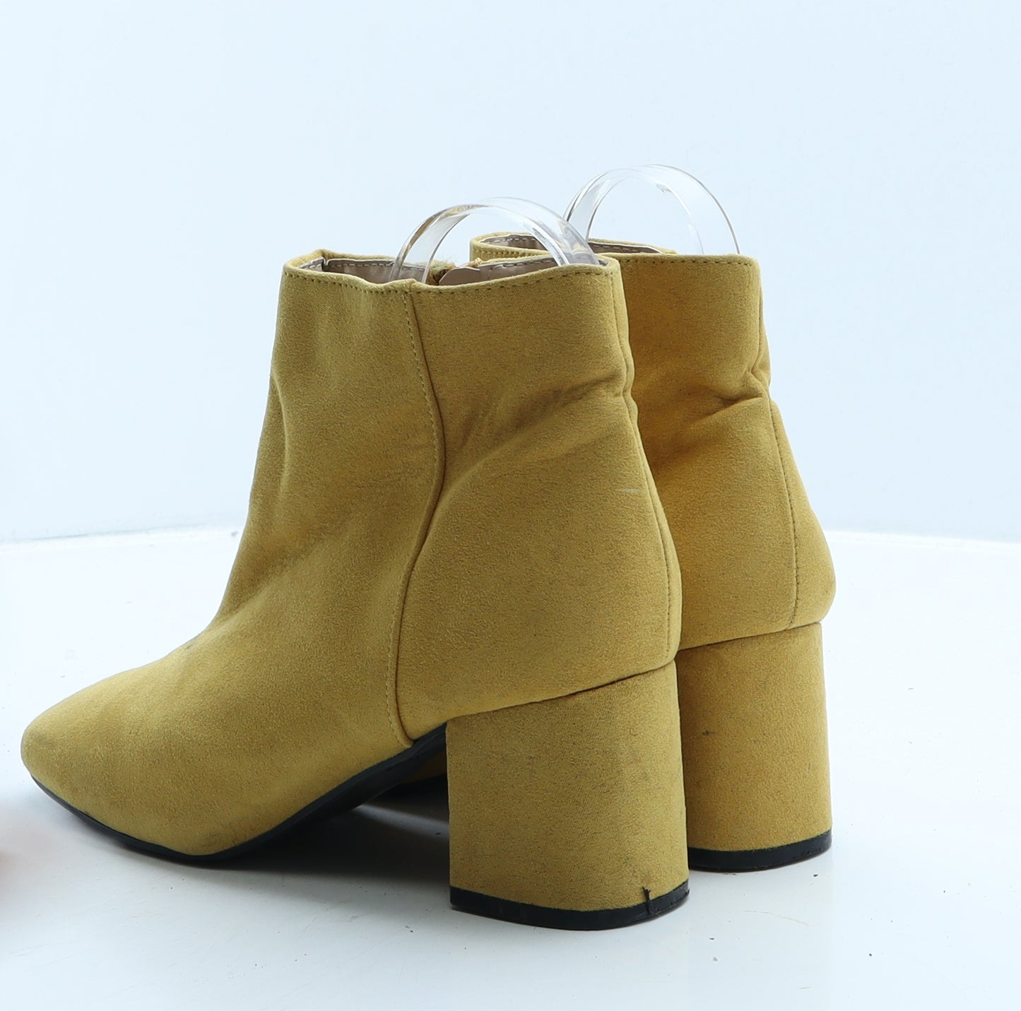 Primark Womens Yellow Suede Bootie Boot UK 4 37