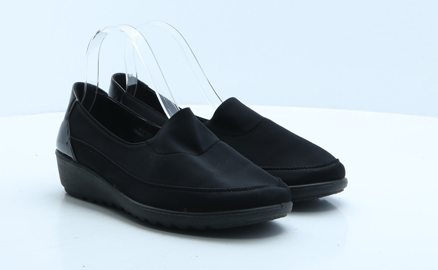 ComfortBliss Womens Black Polyester Loafer Casual UK 7