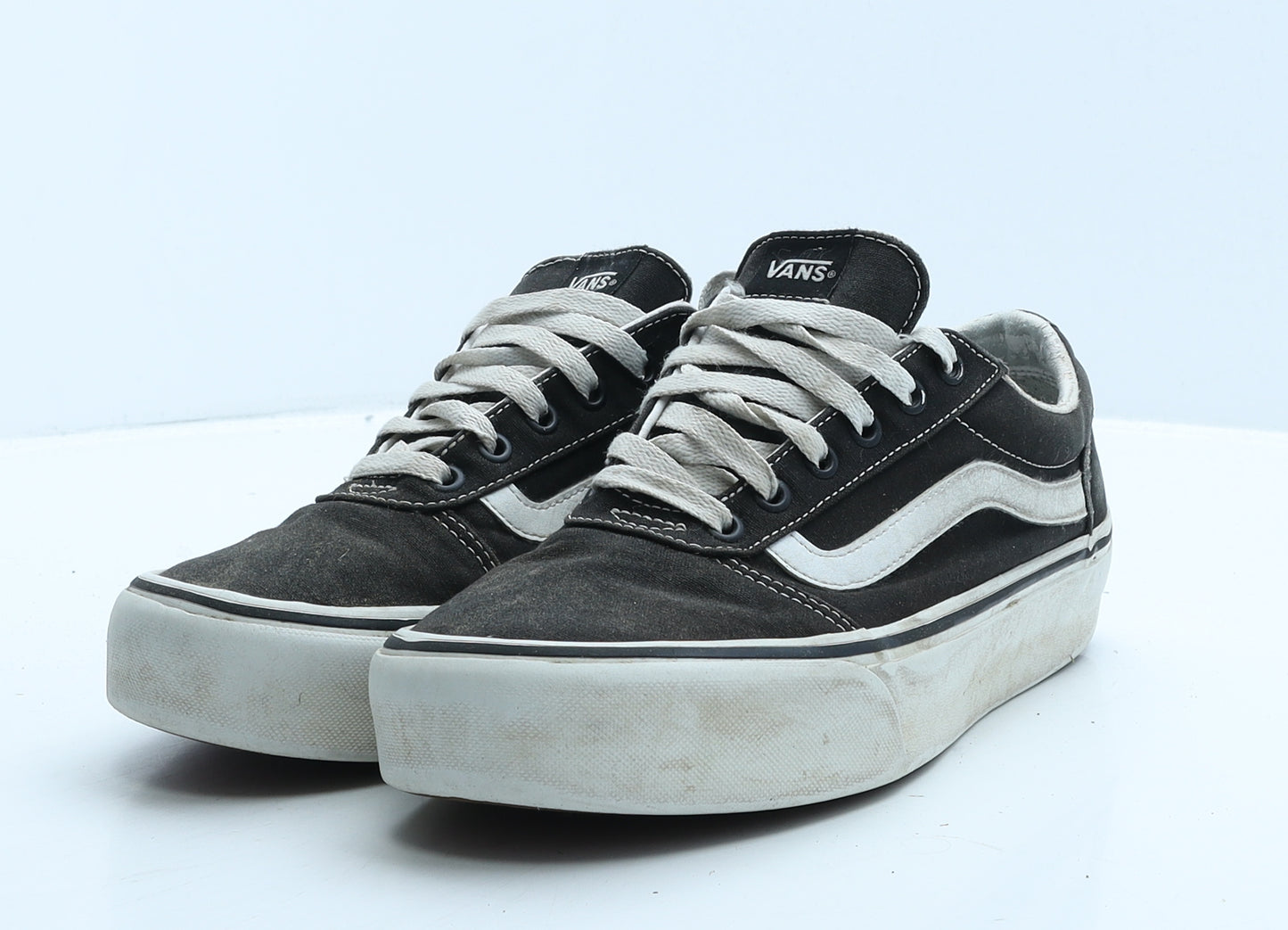 VANS Womens Black Geometric Fabric Trainer Casual UK 8 42