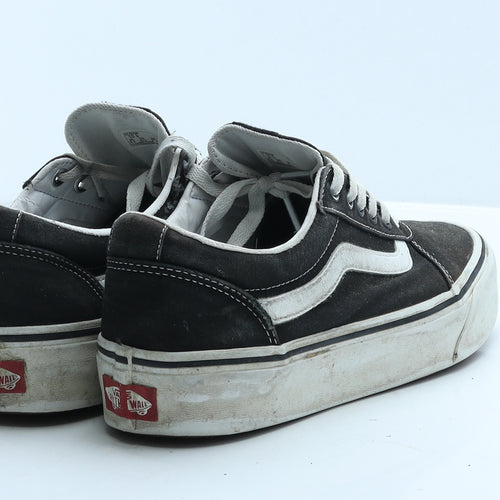 VANS Womens Black Geometric Fabric Trainer Casual UK 8 42