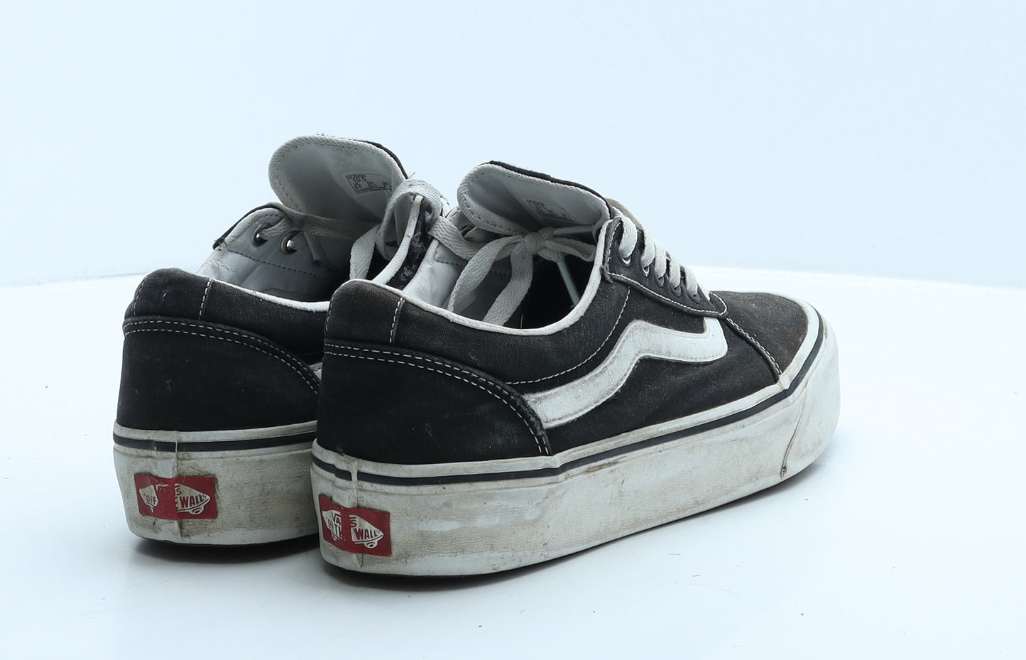VANS Womens Black Geometric Fabric Trainer Casual UK 8 42