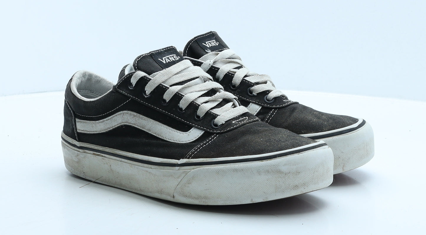 VANS Womens Black Geometric Fabric Trainer Casual UK 8 42