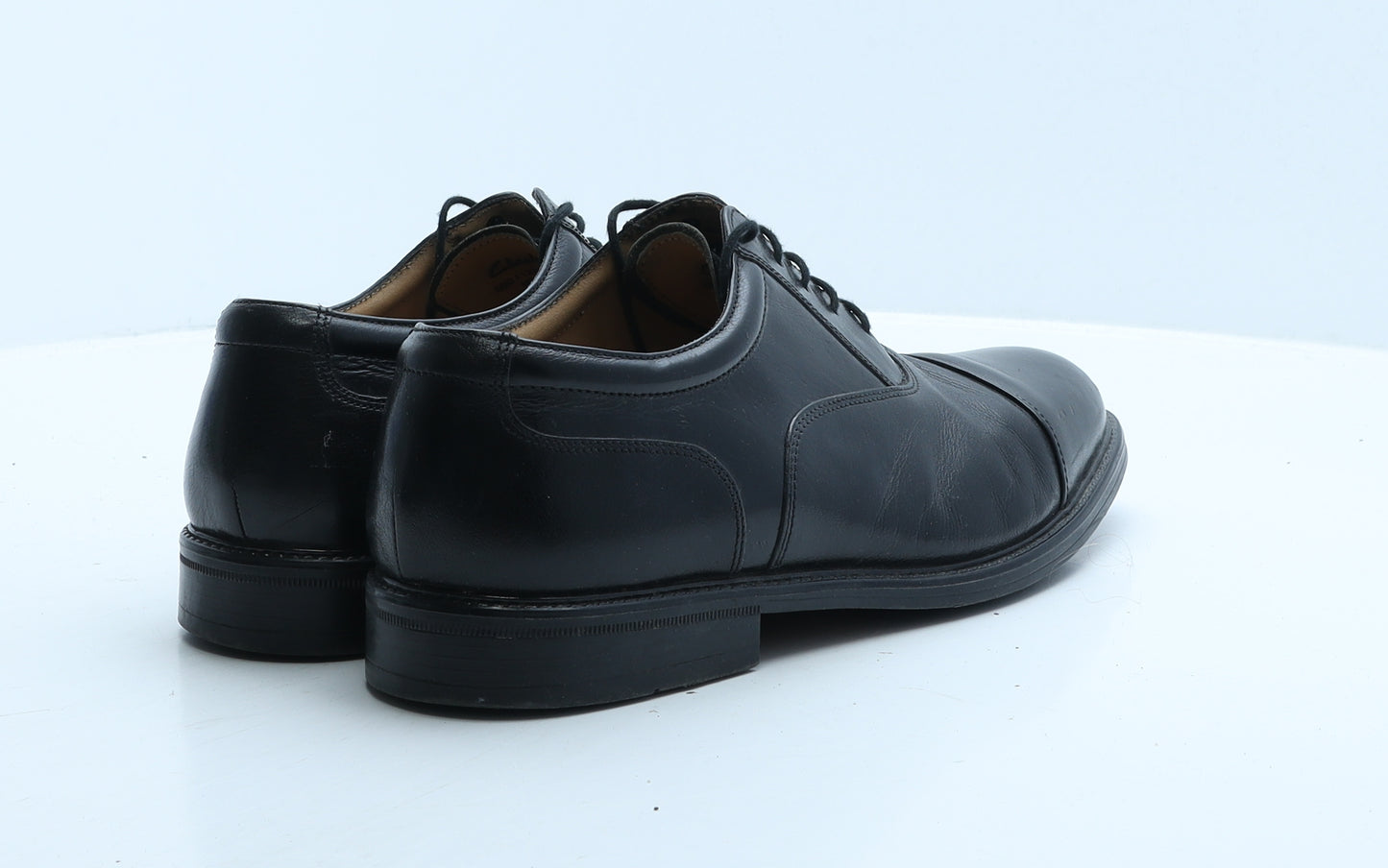 Clarks Mens Black Leather Oxford Dress UK 9.5