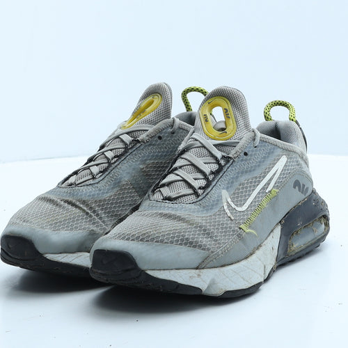 Nike Boys Grey Colourblock Polyester Trainer UK 3.5 36 - Nike Air 270