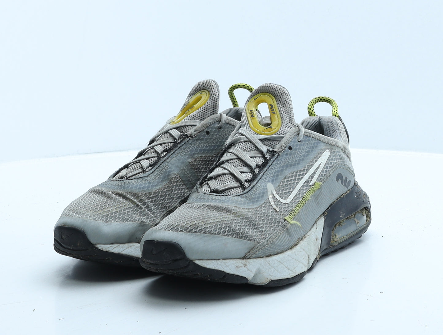 Nike Boys Grey Colourblock Polyester Trainer UK 3.5 36 - Nike Air 270