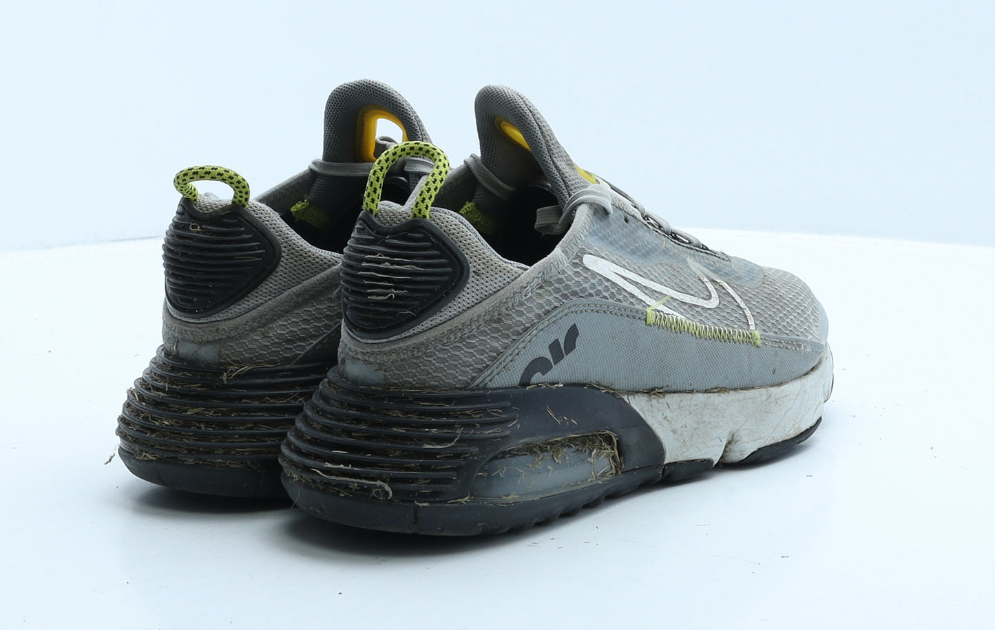 Nike Boys Grey Colourblock Polyester Trainer UK 3.5 36 - Nike Air 270