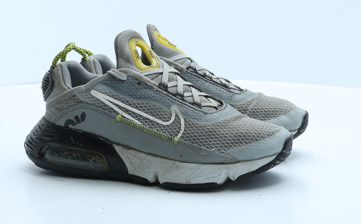 Nike Boys Grey Colourblock Polyester Trainer UK 3.5 36 - Nike Air 270