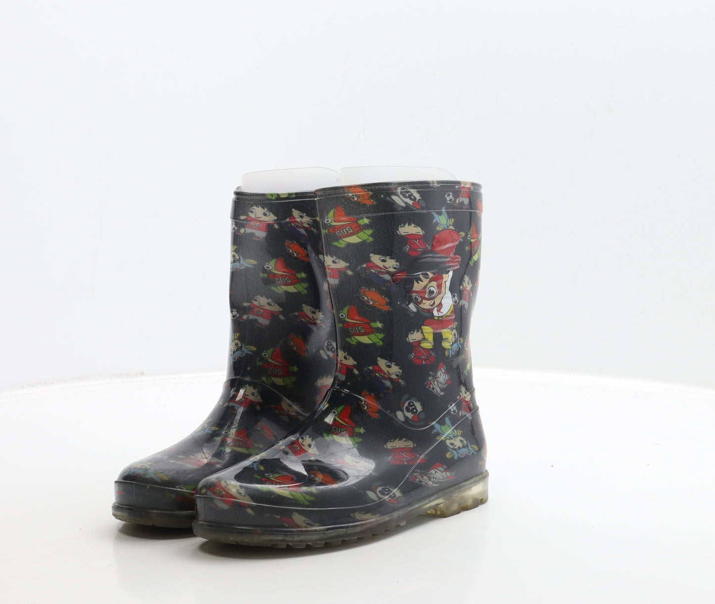 Preworn Boys Multicoloured Rubber Wellies Boot UK 12 - Super Hero
