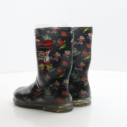 Preworn Boys Multicoloured Rubber Wellies Boot UK 12 - Super Hero