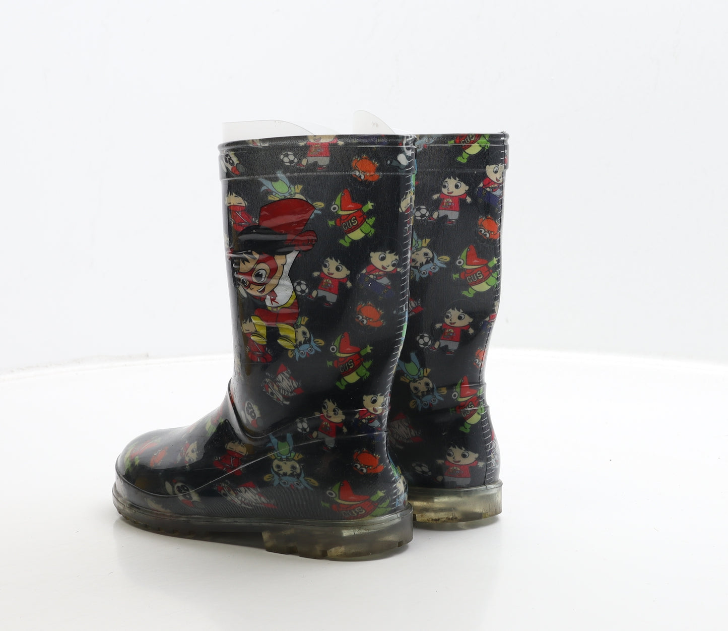 Preworn Boys Multicoloured Rubber Wellies Boot UK 12 - Super Hero