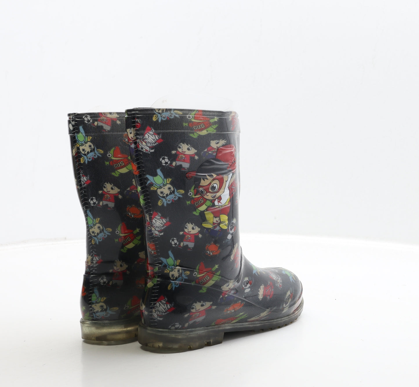 Preworn Boys Multicoloured Rubber Wellies Boot UK 12 - Super Hero