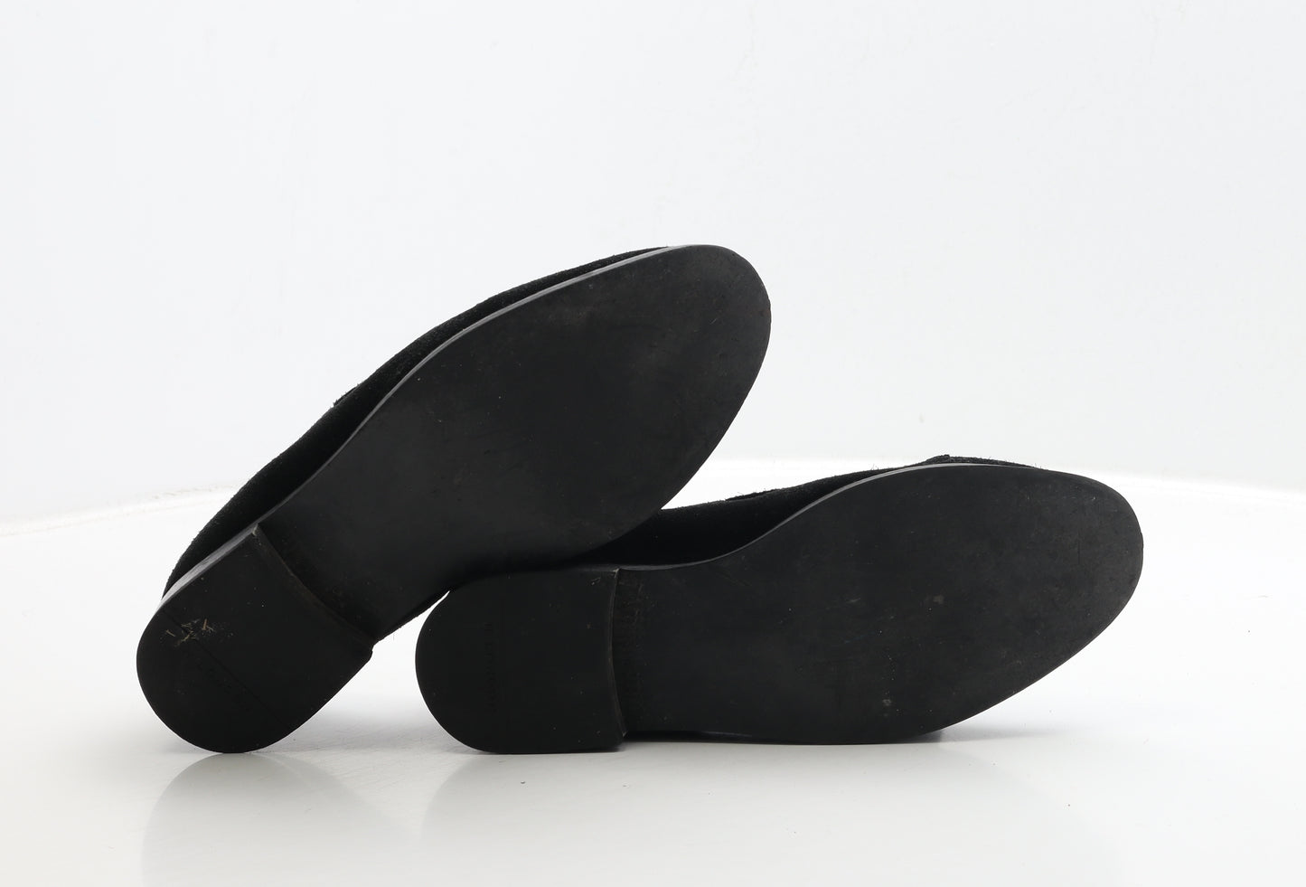 H London Womens Black Suede Loafer Casual UK 3 36