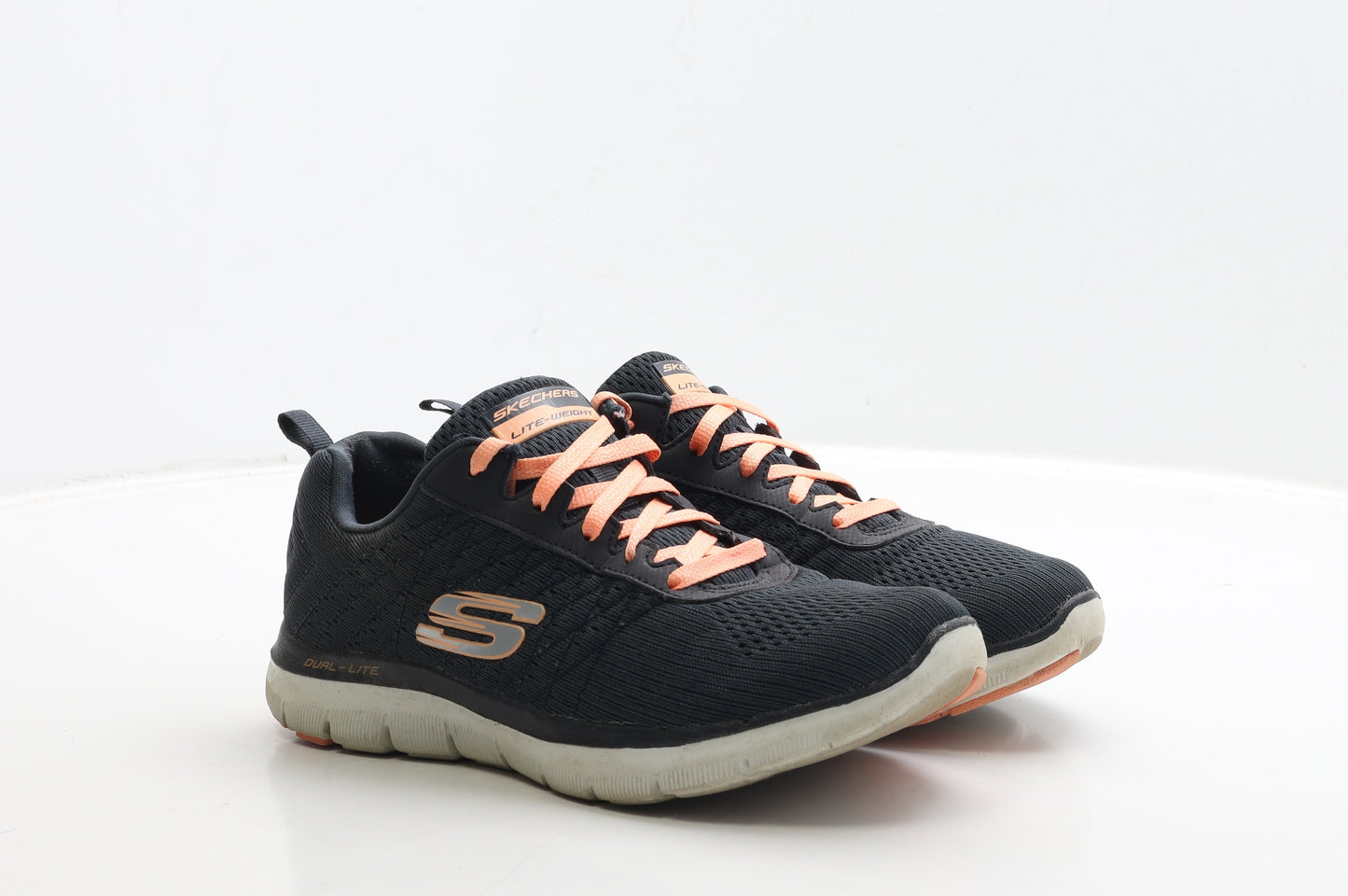 Skechers Womens Blue Polyester Trainer UK 5 38