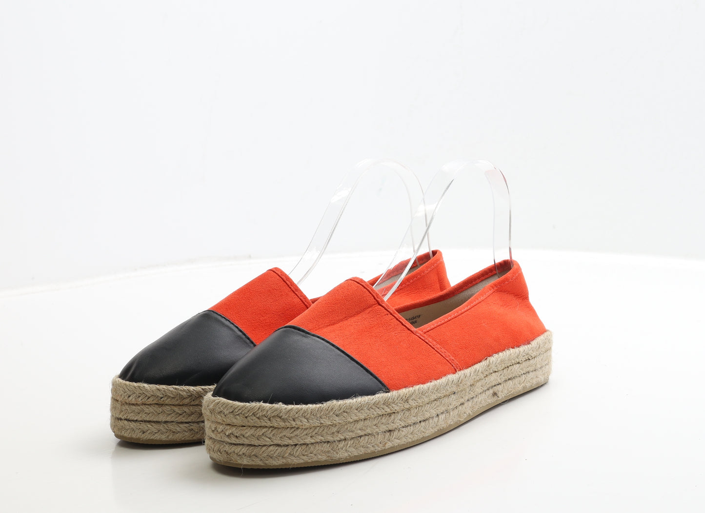 Primark Womens Orange Polyester Loafer Flat UK 7 40