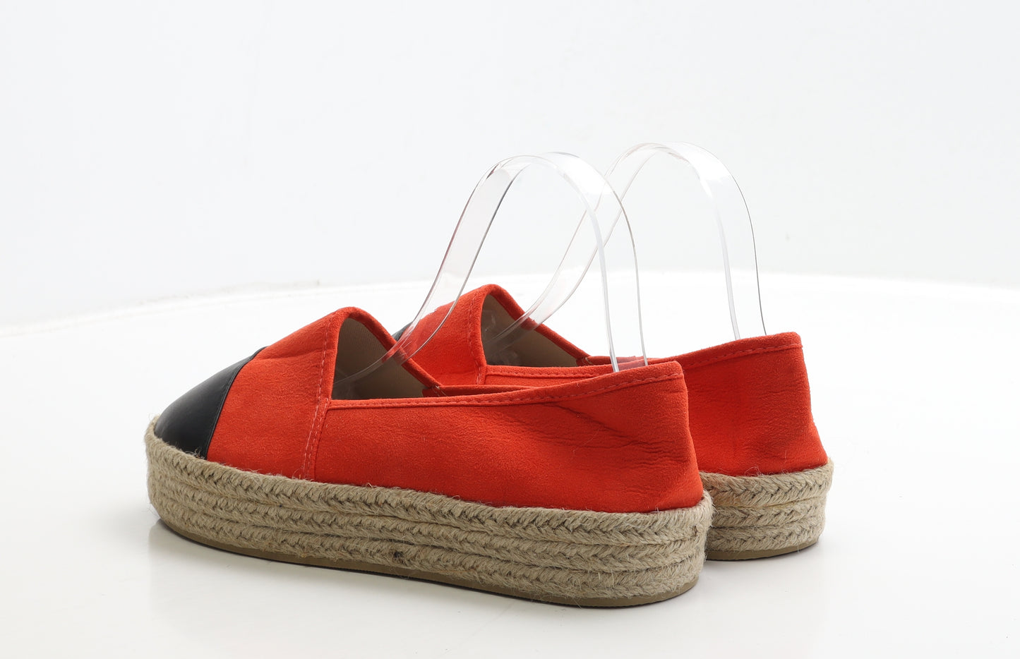 Primark Womens Orange Polyester Loafer Flat UK 7 40