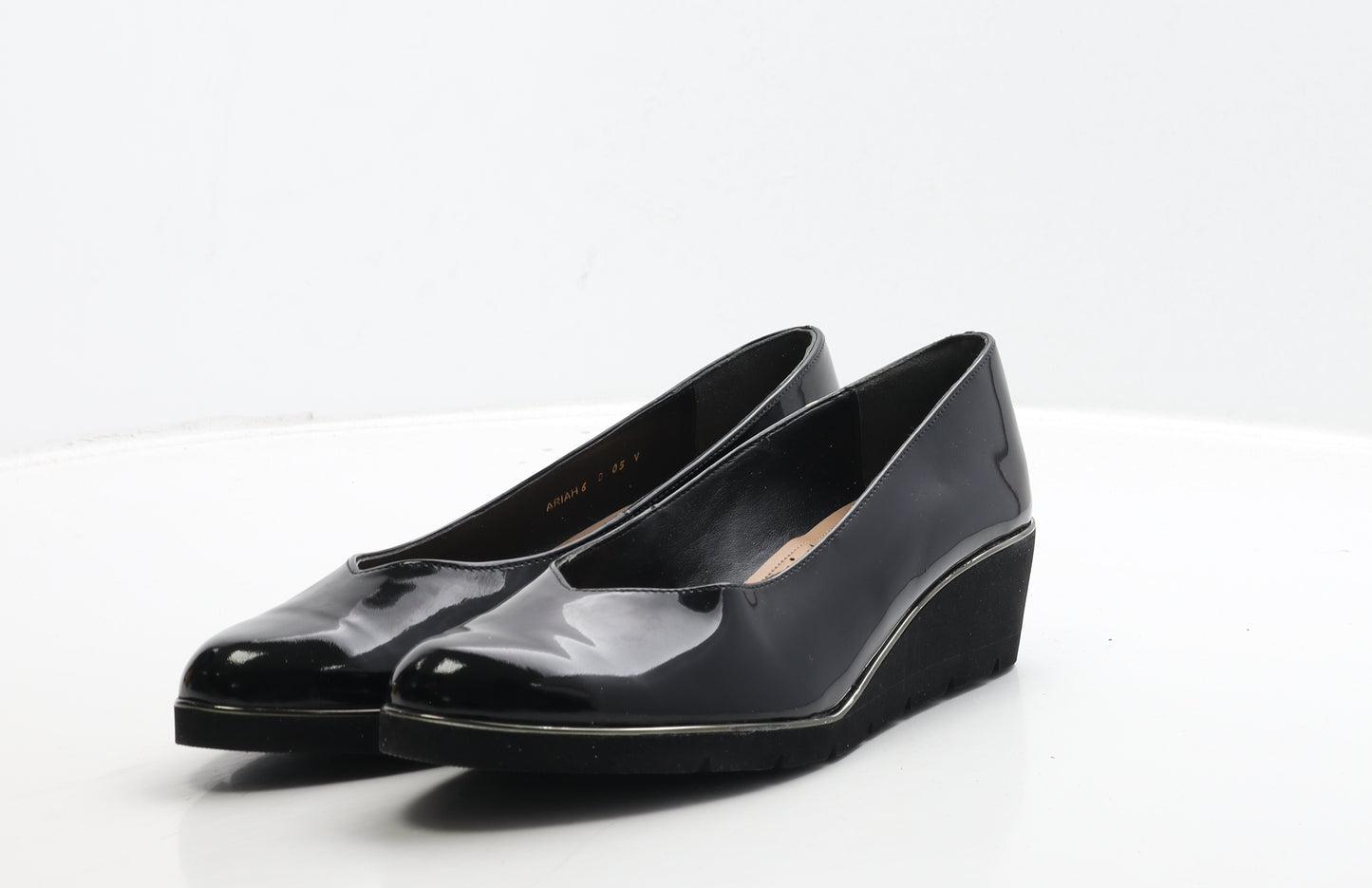 Van Dal Womens Black PVC Court Heel UK 6