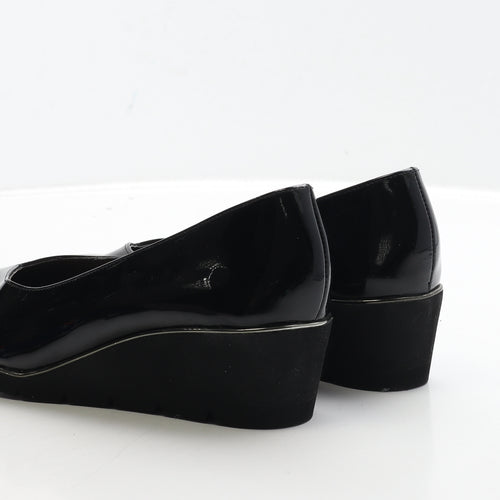 Van Dal Womens Black PVC Court Heel UK 6