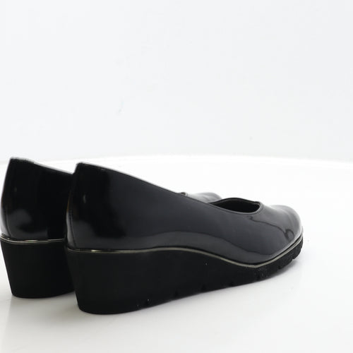 Van Dal Womens Black PVC Court Heel UK 6