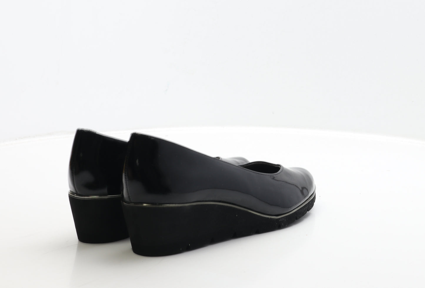 Van Dal Womens Black PVC Court Heel UK 6