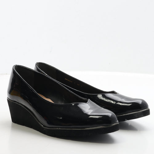 Van Dal Womens Black PVC Court Heel UK 6