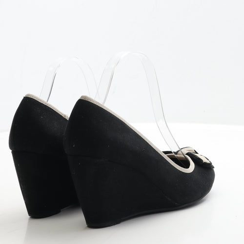 New Look Womens Black Suede Court Heel UK 6 39