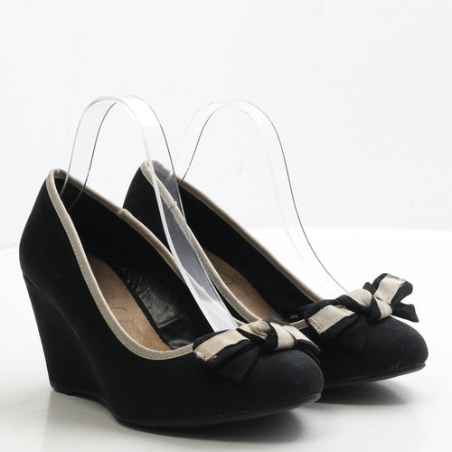 New Look Womens Black Suede Court Heel UK 6 39