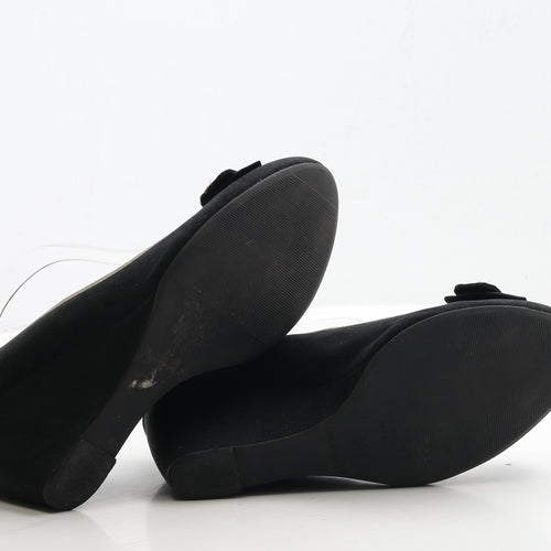 New Look Womens Black Suede Court Heel UK 6 39