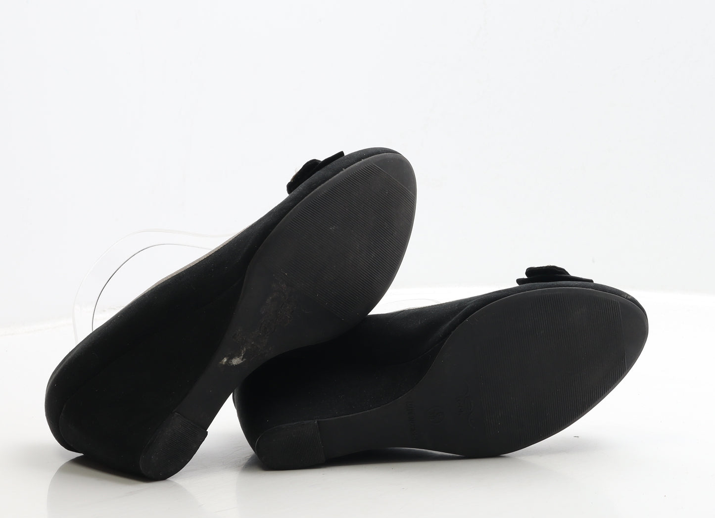 New Look Womens Black Suede Court Heel UK 6 39