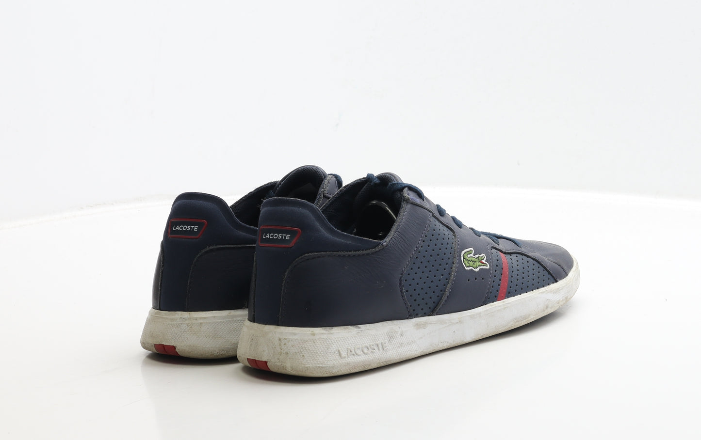 Lacoste Mens Blue Polyester Trainer UK 7 40.5