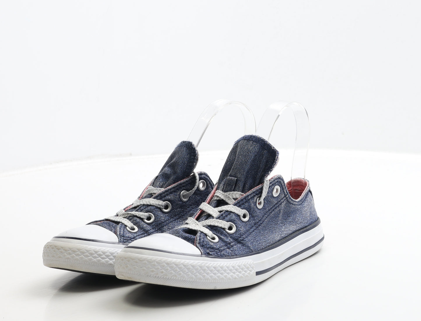 Converse Girls Blue Fabric Trainer UK 1 33