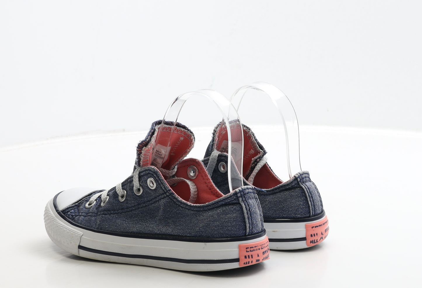 Converse Girls Blue Fabric Trainer UK 1 33