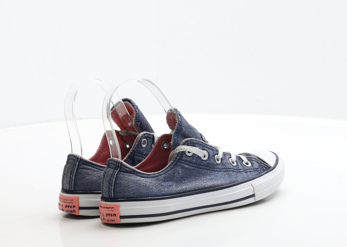 Converse Girls Blue Fabric Trainer UK 1 33