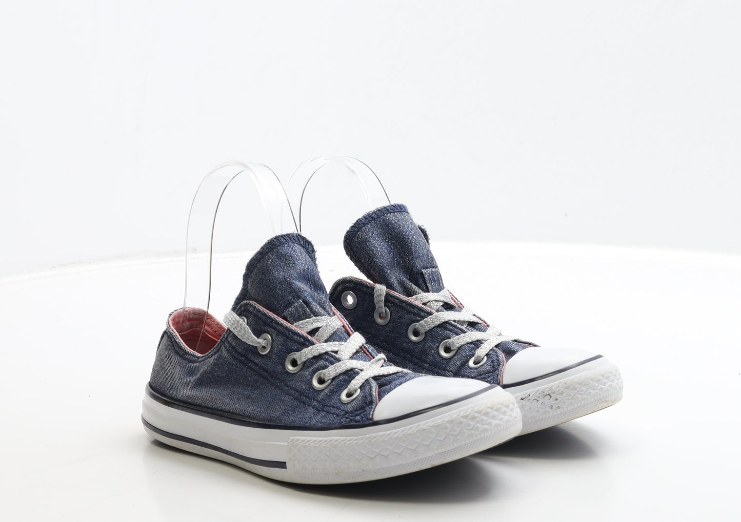 Converse Girls Blue Fabric Trainer UK 1 33