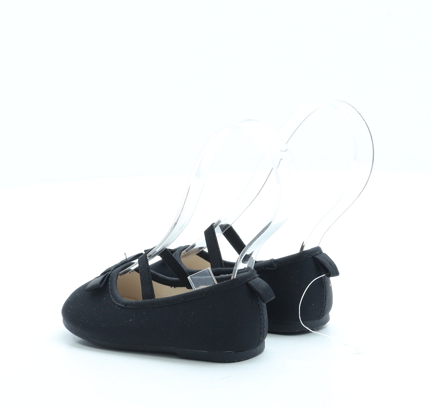 H&M Girls Black Polyester Ballet Flat UK 3.5 20 - 3.5-4.5