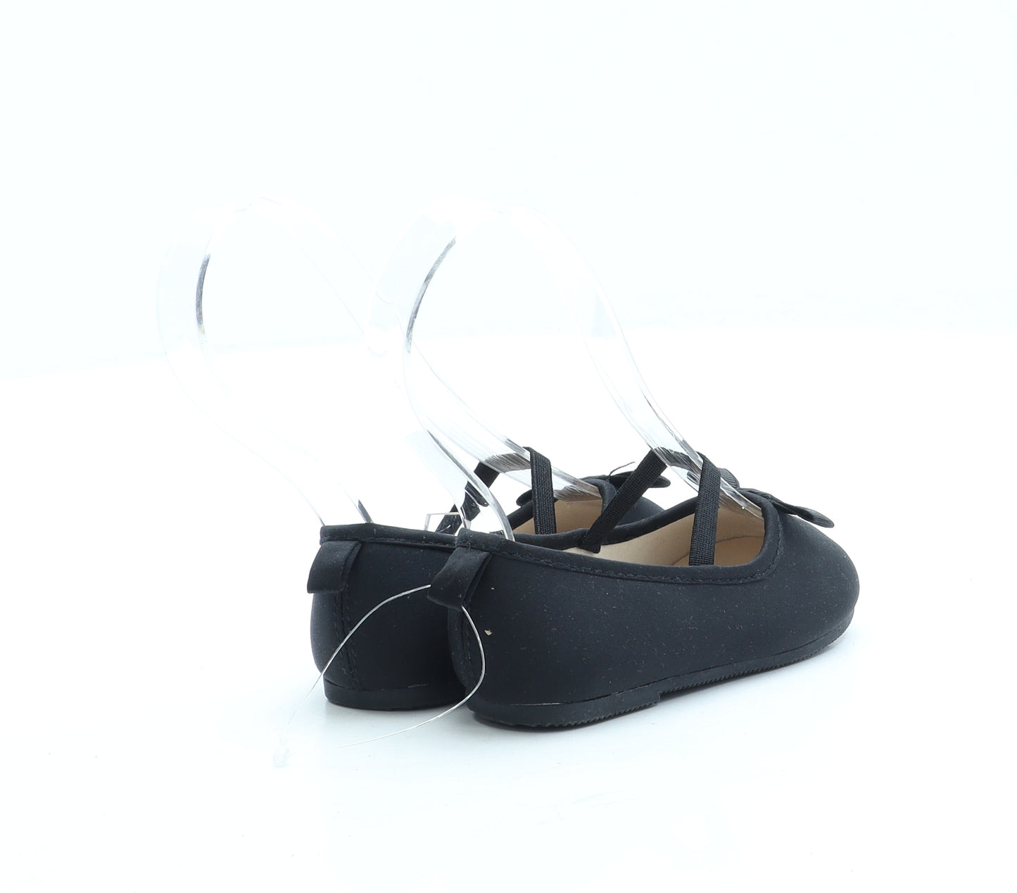 H&M Girls Black Polyester Ballet Flat UK 3.5 20 - 3.5-4.5