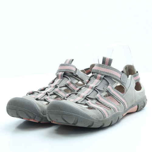 Air Fresh Womens Grey Polyester Fisherman Sandal UK 6 39 - Walking