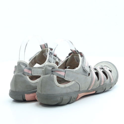 Air Fresh Womens Grey Polyester Fisherman Sandal UK 6 39 - Walking