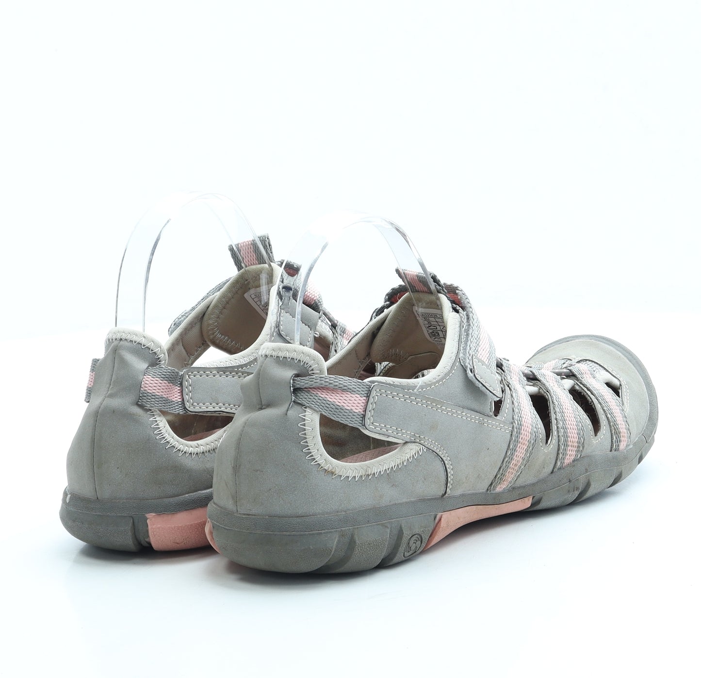 Air Fresh Womens Grey Polyester Fisherman Sandal UK 6 39 - Walking