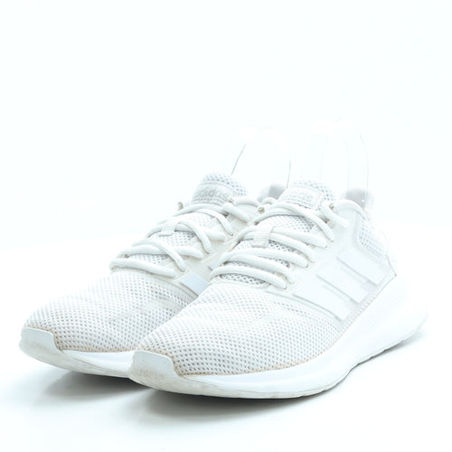 adidas Womens White Polyester Trainer UK 4 36.5