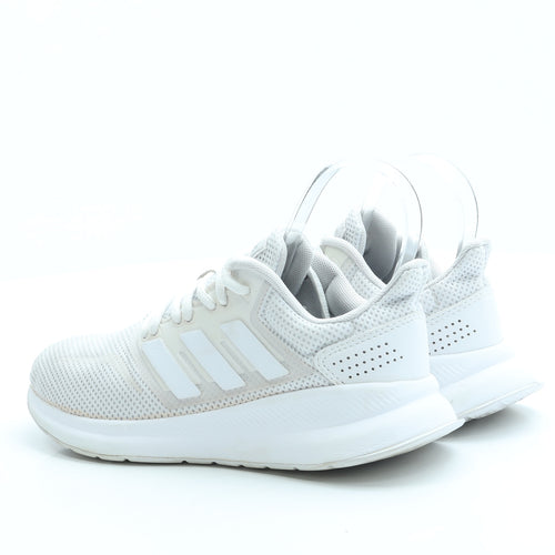 adidas Womens White Polyester Trainer UK 4 36.5