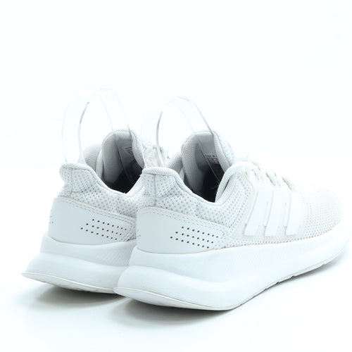 adidas Womens White Polyester Trainer UK 4 36.5